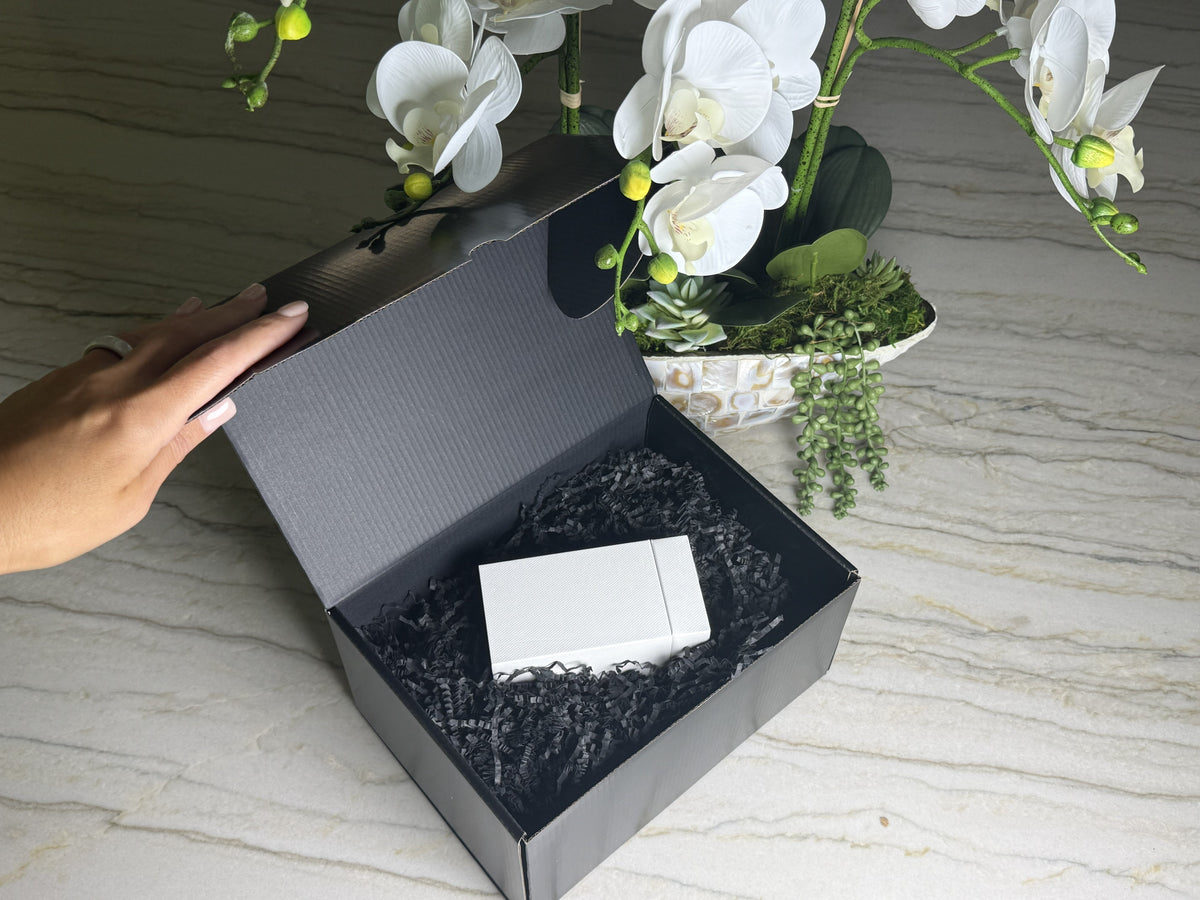 Scentsitivity packaging example — mystery fragrance contents vary